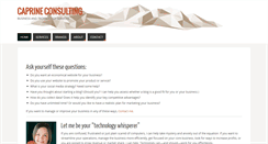 Desktop Screenshot of caprineconsulting.com