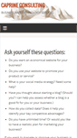 Mobile Screenshot of caprineconsulting.com